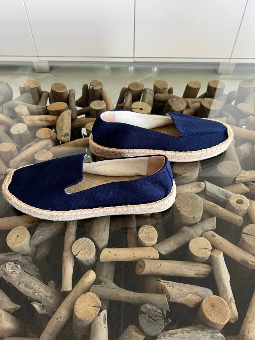 SOLUDOS Armada Blue Smoking Platform Espadrilles